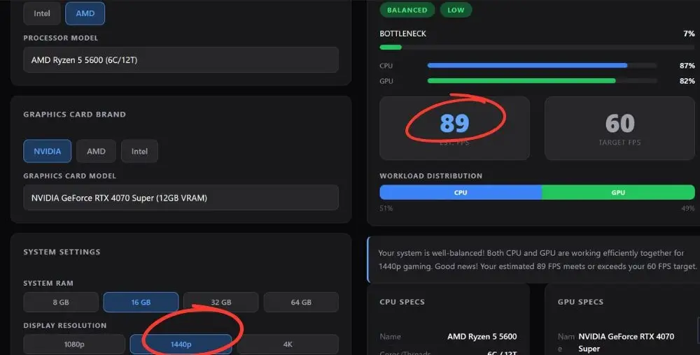 Does Ryzen 5 5600 Bottleneck RTX 4070 Super? 3 5 5600 1440