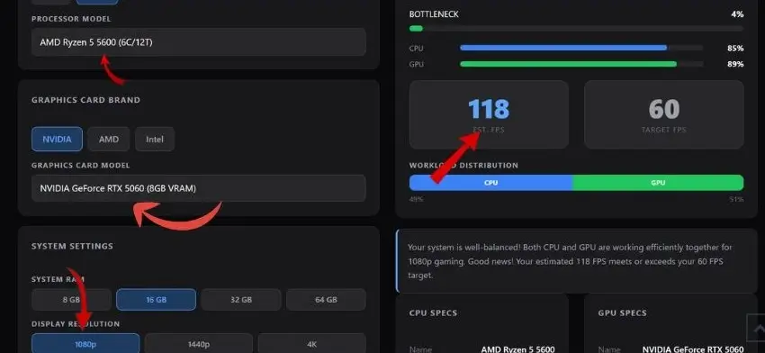 4060 vs 5060- The Better NVIDIA GPU Revealed 3 5 5600 with 5060 at 1080