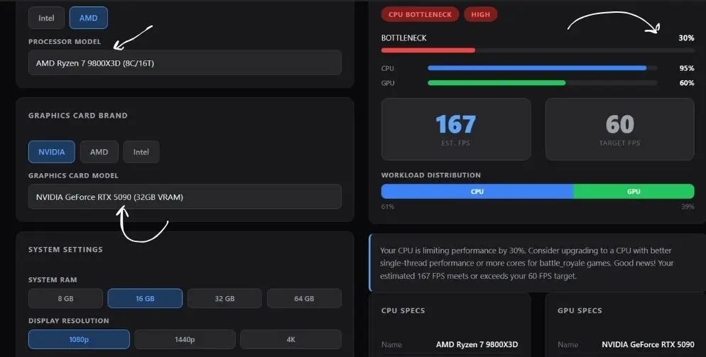 9800X3D vs 9700X- Which CPU Makes a More Balanced Build 4 7 9800 with 5090 at 1080