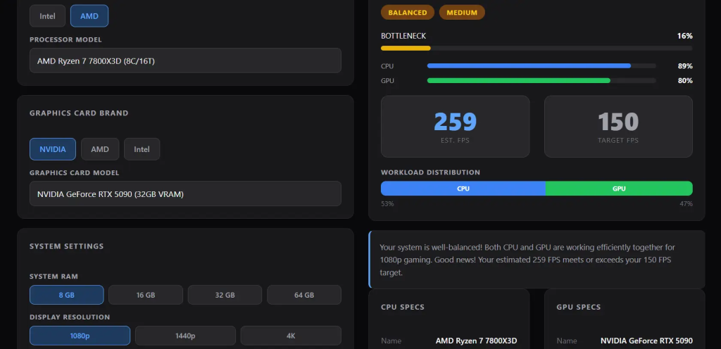 Best GPU for Ryzen 7 7800X3D Without Bottleneck 2 best gpu for ryzen7 7800X3D 1080