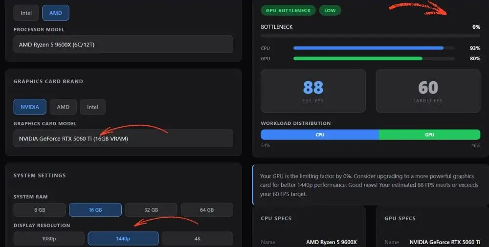 Best GPU for Ryzen 5 9600X Without Bottleneck 3 final ryzen 5 9600 x 1440 ss