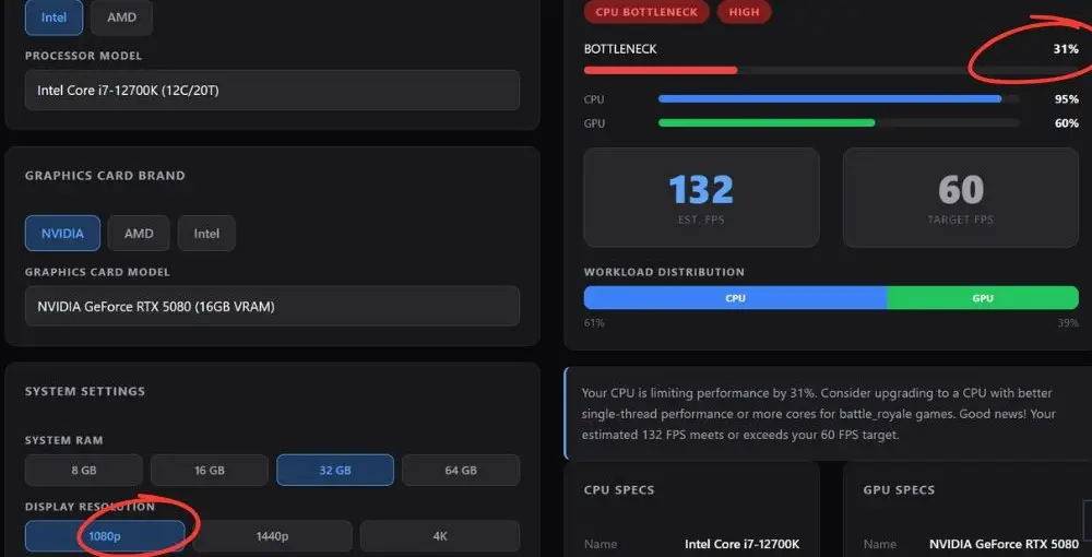 Does i7-12700K Bottleneck RTX 5080? Benchmark Breakdown 2 12700k 1080