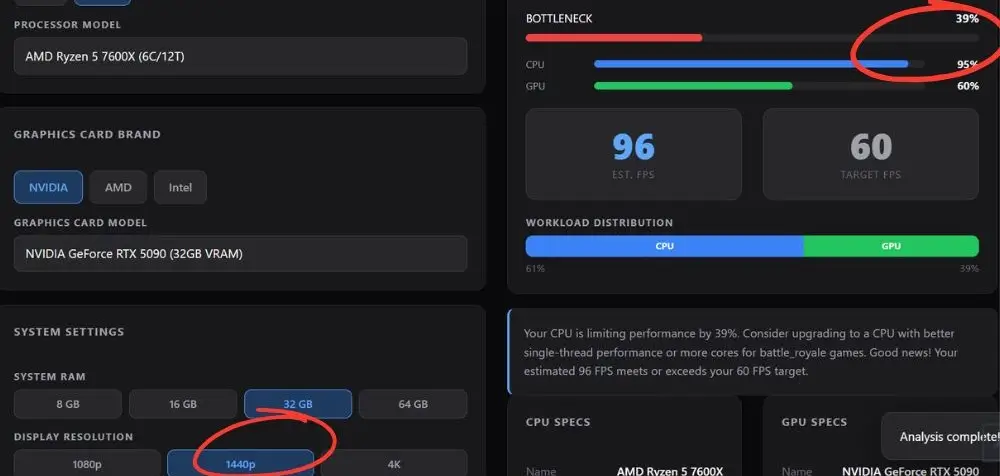 Does Ryzen 5 7600X bottleneck RTX 5090? Benchmark Breakdown 3 5 7600 1440