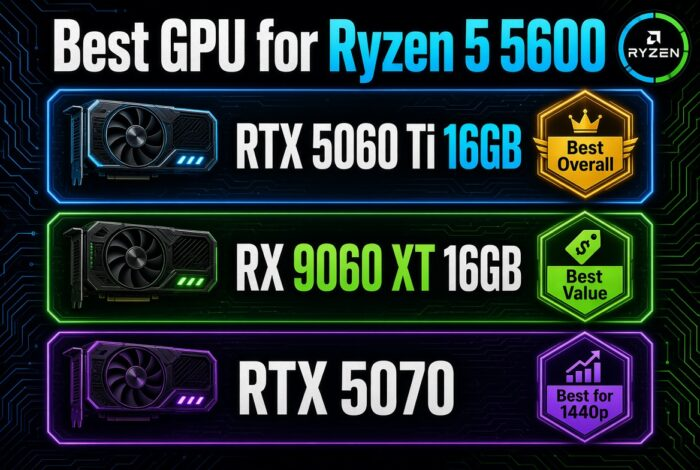 Best GPU for Ryzen 5 5600 in 2026-Top Picks Ranked 2 Best GPU for Ryzen 5 5600